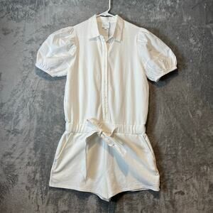 SUNDAYS Sz M‎ Barrett Romper in Coconut Milk Short Sleeve New Women's